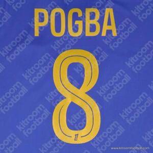 2025-26 AS Monaco Ligue One Away Name Set #8 POGBA (Repro)