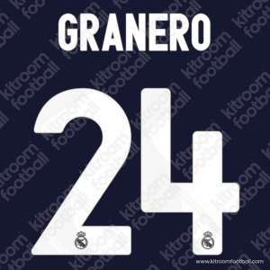 2009-10 Real Madrid Away & Third Name Set #24 GRANERO (Repro)