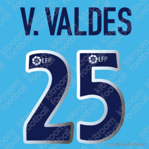 2003-04 Barcelona La Liga Goalkeeper Name Set #25 Victor VALDES (Repro)