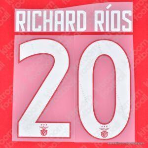 2025-26 Benfica Primeira Liga Home Name Set #20 RICHARD RIÓS (Repro)