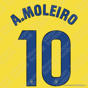 2024-25 Las Palmas La Liga Home Name Set #10 Alberto MOLEIRO (Repro)