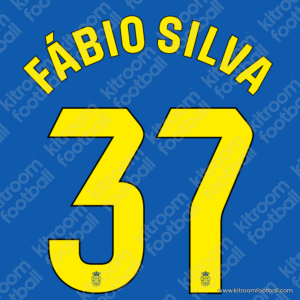 2024-25 Las Palmas La Liga Away Name Set #37 FÁBIO SILVA (Repro)
