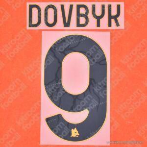 2022-23 As Roma Away Name Set #9 DOVBYK (Repro)