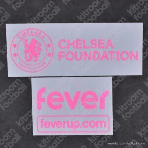 2024-25 Chelsea Premier League Third Sponsor Patch Pink Foundation + Fever (Repro)