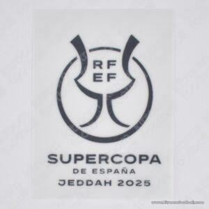Original Player Issue 2024-25 Real Madrid Supercopa (Spain) Home Match Details MDT Patch 2025 (TPT)