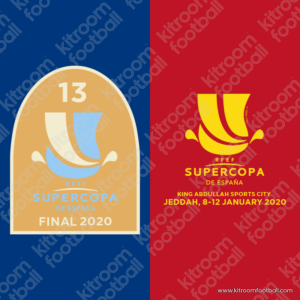 2019-20 Barcelona Supercopa (Spain) Home Patch Set 2020 (Repro)