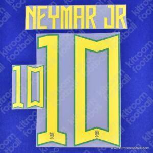 2022 Brazil FIFA World Cup Away Name Set #10 NEYMAR JR (Repro)