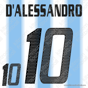 2004-06 Argentina Home Name Set #10 D'ALESSANDRO (Repro)