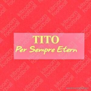 2013-14 Barcelona La Liga Home Match Details MDT Patch TITO PER SEMPRE ETERN (Repro)