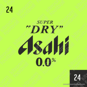2023-24 Manchester City Sponsor Patch SUPER DRY ASAHI + NUMBER (Repro)