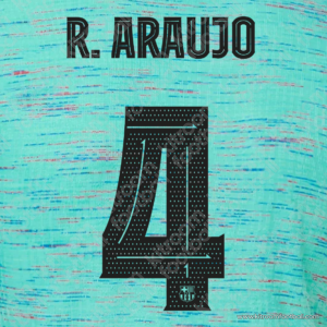 2023-24 Barcelona Cup Third Name Set #4 Ronald ARAUJO (Repro)