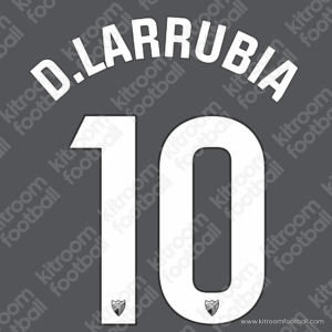 2025-26 Malaga CF Away Name Set #10 David LARRUBIA (Repro)
