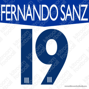 2005-06 Malaga CF Home Name Set #19 FERNANDO SANZ (Repro)