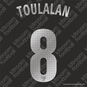 2012-13 Malaga CF Away Name Set #8 TOULALAN (Repro)