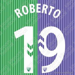 2023-24 Malaga CF Away Name Set #19 ROBERTO (Repro)