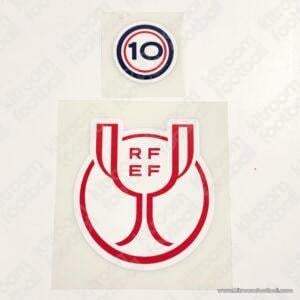 Original Player Issue 2025-26 Atletico Madrid Copa del Rey (Spain) Patch Set 10th Winner (TPT)