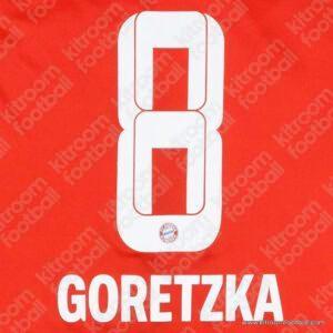 2021-23 Bayern Munich Home Name Set #8 GORETZKA (Repro)