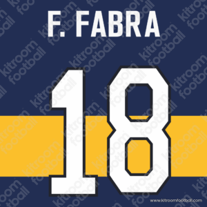 2025-26 Boca Juniors Home Name Set #18 Frank FABRA (Repro)