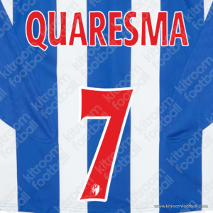 2005-06 Porto Primeira Liga Home Name Set #7 QUARESMA (Repro) - Image 1