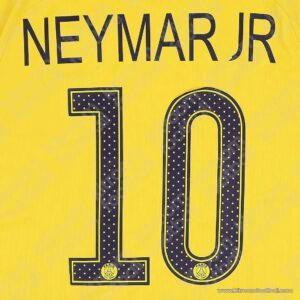 Original Player Issue 2017-18 PSG Cup Away Name Set #10 NEYMAR JR (Monblasson)