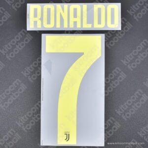 Original Player Issue 2018-19 Juventus Third Name Set #7 RONALDO