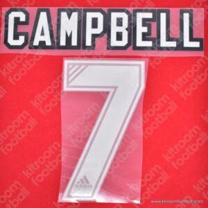 1993-94 Arsenal Home Name Set #7 CAMPBELL (Repro)