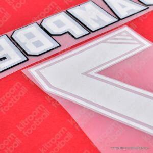 1993-94 Arsenal Home Name Set #7 CAMPBELL (Repro) - Image 3