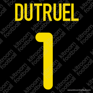 2000-02 Barcelona Goalkeeper Name Set #1 DUTRUEL (Repro)