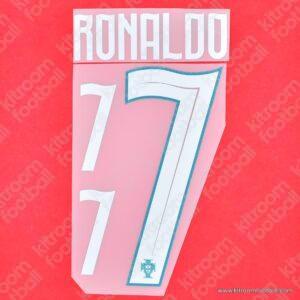 2022 Portugal FIFA World Cup Home Name Set #7 Cristiano Ronaldo (Repro)