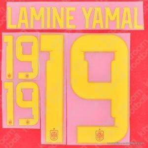 2026 Spain FIFA World Cup Home Name Set #19 LAMINE YAMAL (Repro) - Image 1