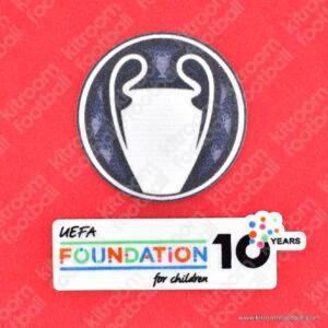 Original Player Issue 2025-26 PSG UEFA Champions League 2024-25 Winner Trophy + Foundation 10th Anniversary Patch (Sporting ID)
