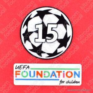 Original Player Issue 2025-26 Real Madrid UEFA Champions League Starball 15 Winner Trophy + Foundation Patch (Sporting ID)