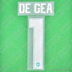 Original Player Issue 2017-18 Manchester United Cup Goalkeeper Name Set #1 DE GEA