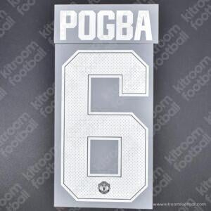 Original Player Issue 2017-18 Manchester United Cup Away Name Set #6 POGBA