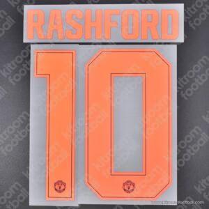 Original Player Issue 2019-20 Manchester United Cup Third Name Set #10 RASHFORD