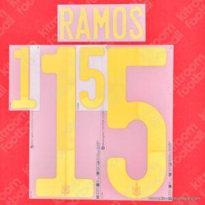 Original Player Issue 2019-22 Spain UEFA Euro,UEFA Nations League Home Name Set #15 RAMOS