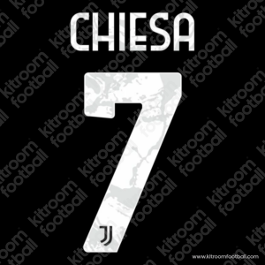 2022-23 Juventus Serie A Away & Third Name Set #7 CHIESA (Repro)