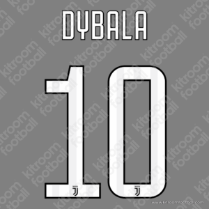 2017-18 Juventus Home & Third Name Set #10 DYBALA (Repro)