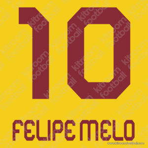 2012-13 Galatasaray Away Name Set #10 FELIPE MELO (Repro) - Image 1