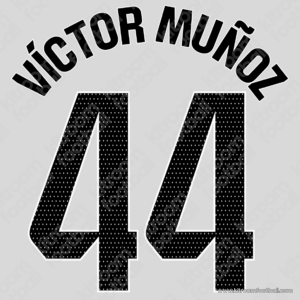 2024-25 Real Madrid La Liga Home Name Set #44 VCITOR MUÑOZ (Repro) - Image 1