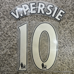 2010-12 Arsenal Premier League Home Name Set #10 Van PERSIE (Repro) - Image 1