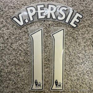 2007-10 Arsenal Premier League Home Name Set #11 Van PERSIE (Repro) - Image 1