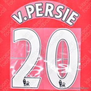 2012-13 Manchester United Premier League Home Name Set #20 Van PERSIE (Repro)
