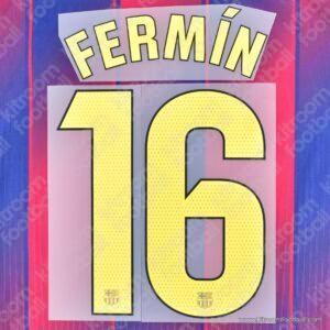 2025-26 Barcelona Home Name Set #16 FERMÍN (Repro) - Image 1