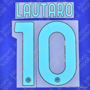 2025-26 Inter Milan Home Name Set #10 LAUTARO (HQ  Repro)