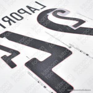 Original Player Issue 2019-22 Spain UEFA Euro,UEFA Nations League Away Name Set #24 LAPORTE - Image 2