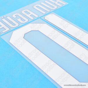 Original Player Issue 2019-20 Manchester City Cup Home Name Set #10 KUN AGUERO - Image 2
