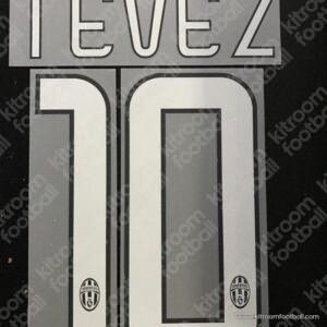2014-15 Juventus Away & Third Name Set #10 TEVEZ (Repro)