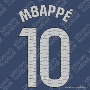 2025-26 Real Madrid Away Name Set #10 MBAPPE (Repro) - Image 1