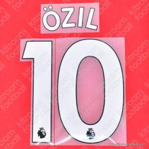 Original Player Issue 2018-20 Arsenal Home Name Set #10 ÖZIL